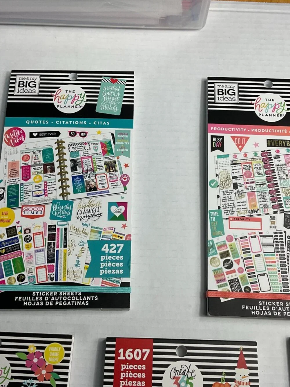 The Happy Planner Sticker Sheets Bundle 2 Sets of 5  – 6,405 Pieces